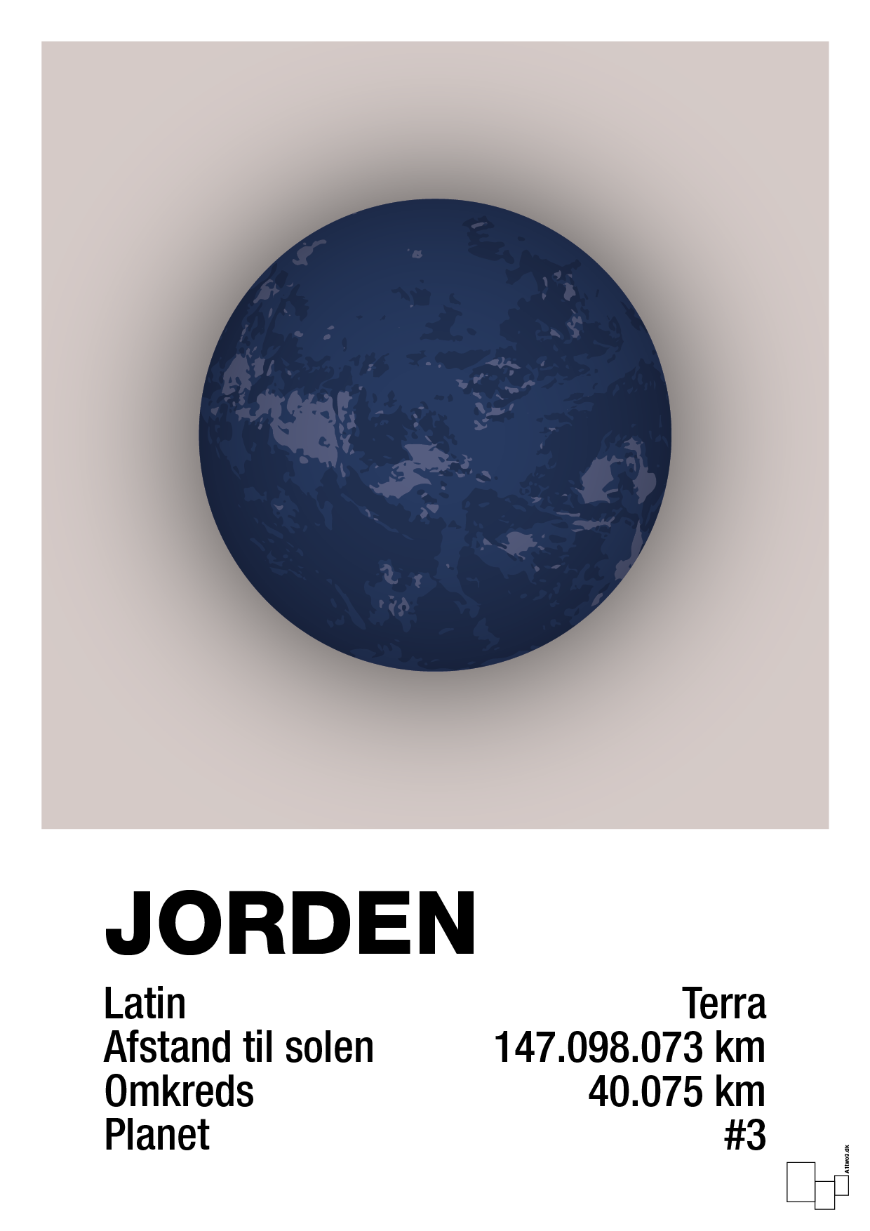 plakat: jorden - broken beige-Universet-A1two3