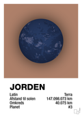 plakat: jorden - cider spice-Universet-A1two3