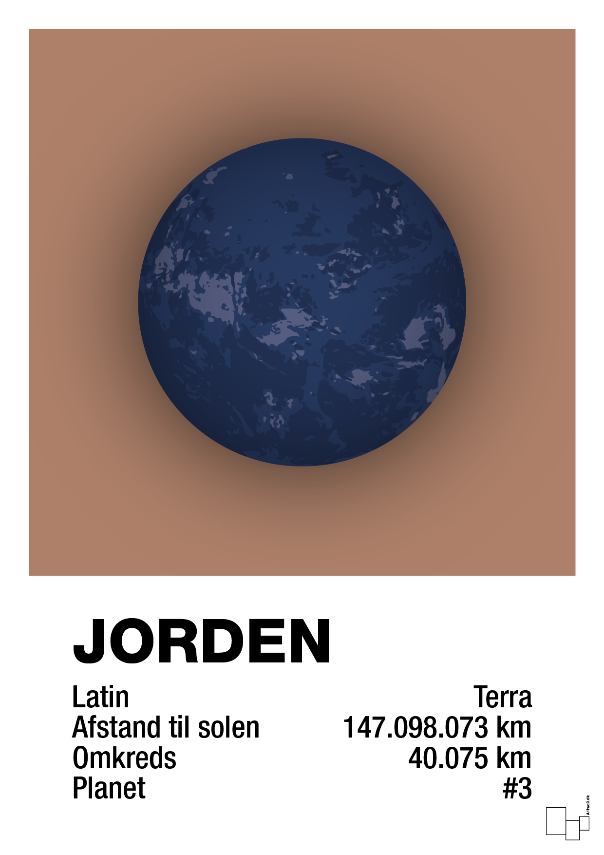 plakat: jorden - cider spice-Universet-A1two3