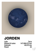 plakat: jorden - creamy mushroom-Universet-A1two3