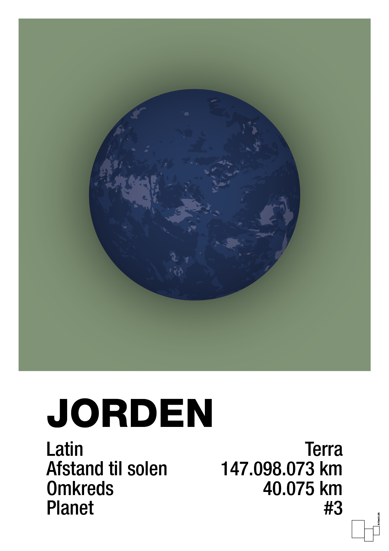 plakat: jorden - jade-Universet-A1two3