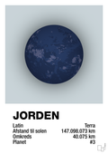 plakat: jorden - light drizzle-Universet-A1two3