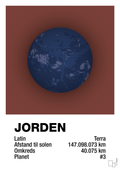 plakat: jorden - red pepper-Universet-A1two3