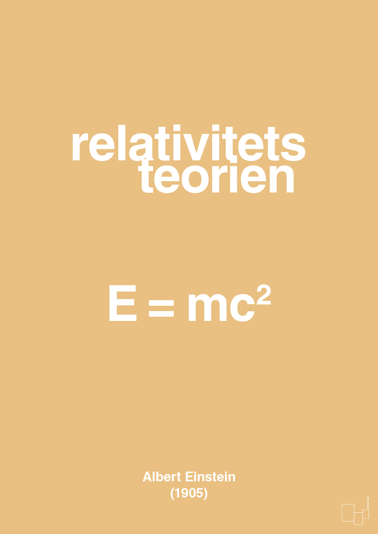 plakat: relativitets teorien - charismatic-Ligninger-A1two3