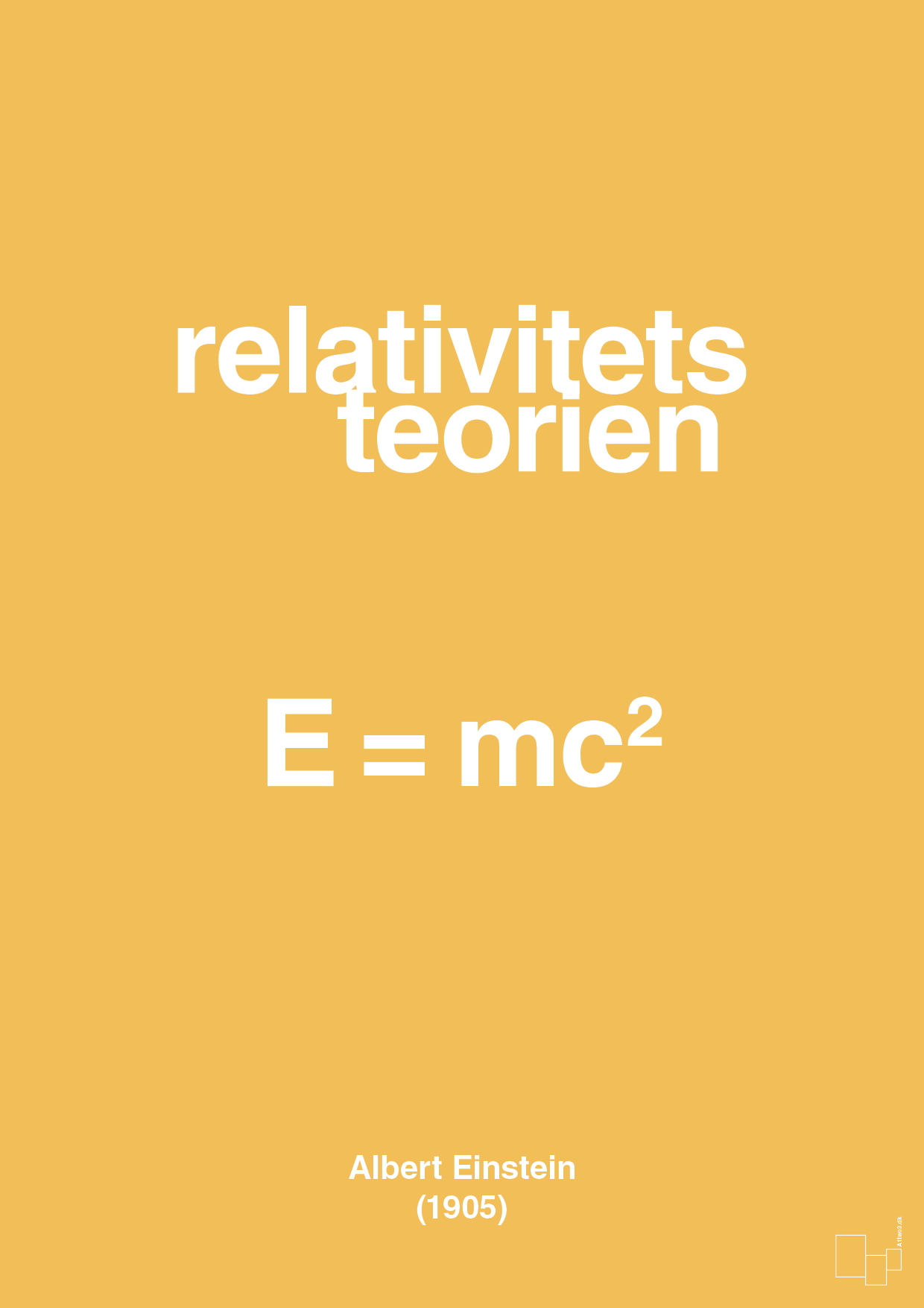 plakat: relativitets teorien - honeycomb-Ligninger-A1two3