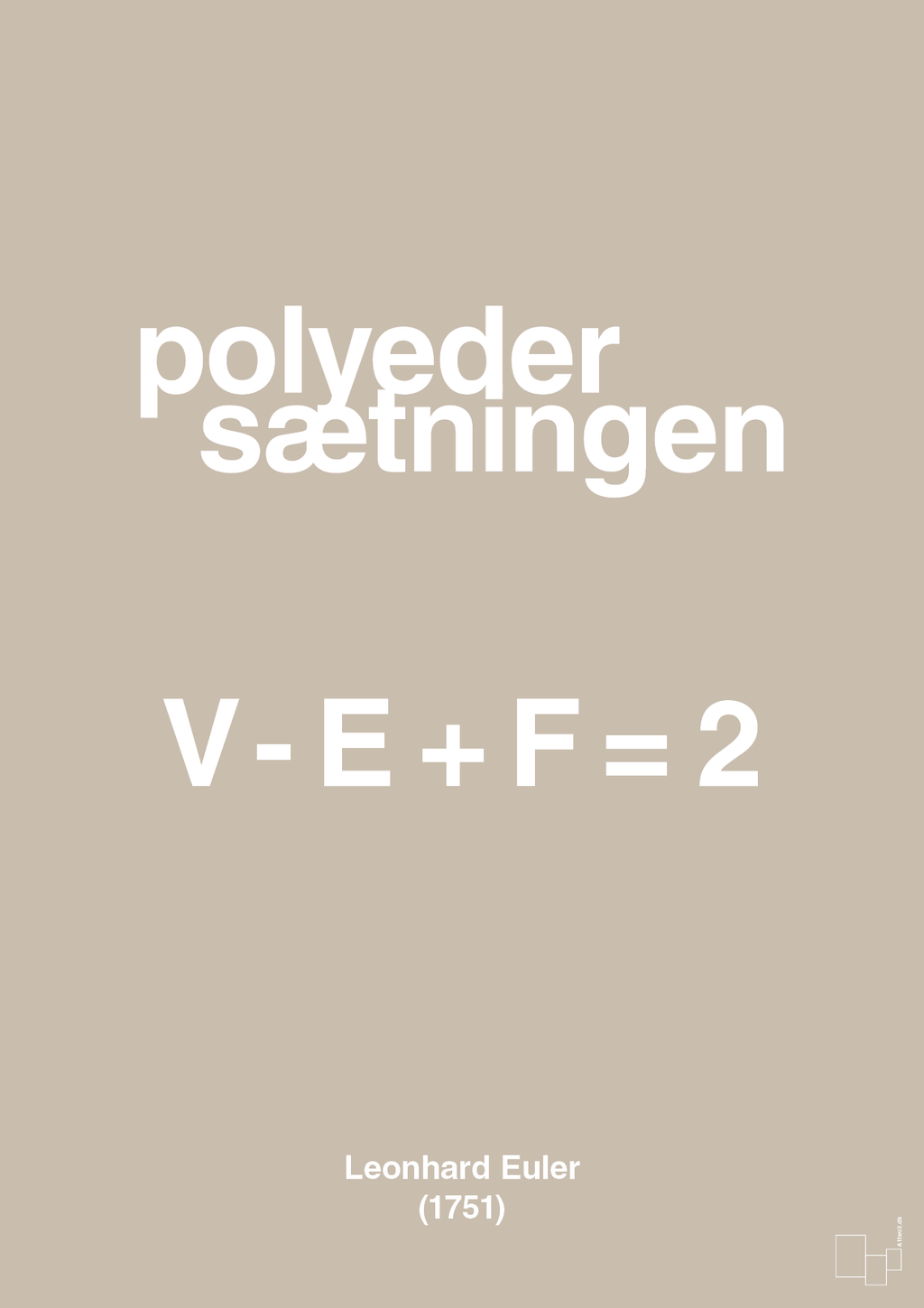 plakat: polyeder sætningen - creamy mushroom-Ligninger-A1two3