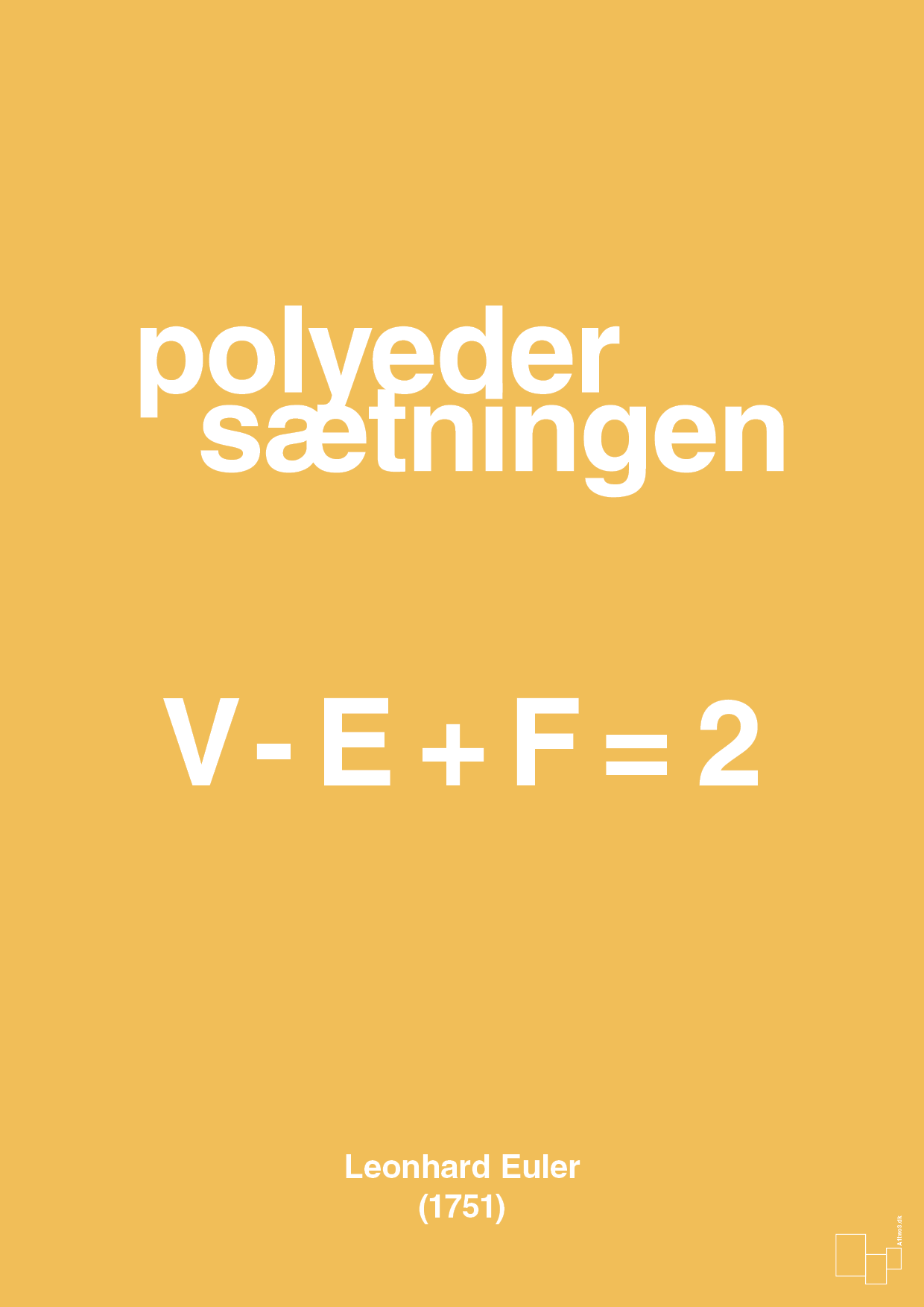 plakat: polyeder sætningen - honeycomb-Ligninger-A1two3