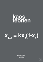 plakat: kaos teorien - graphic charcoal-Ligninger-A1two3
