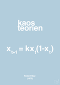 plakat: kaos teorien - heavenly blue-Ligninger-A1two3