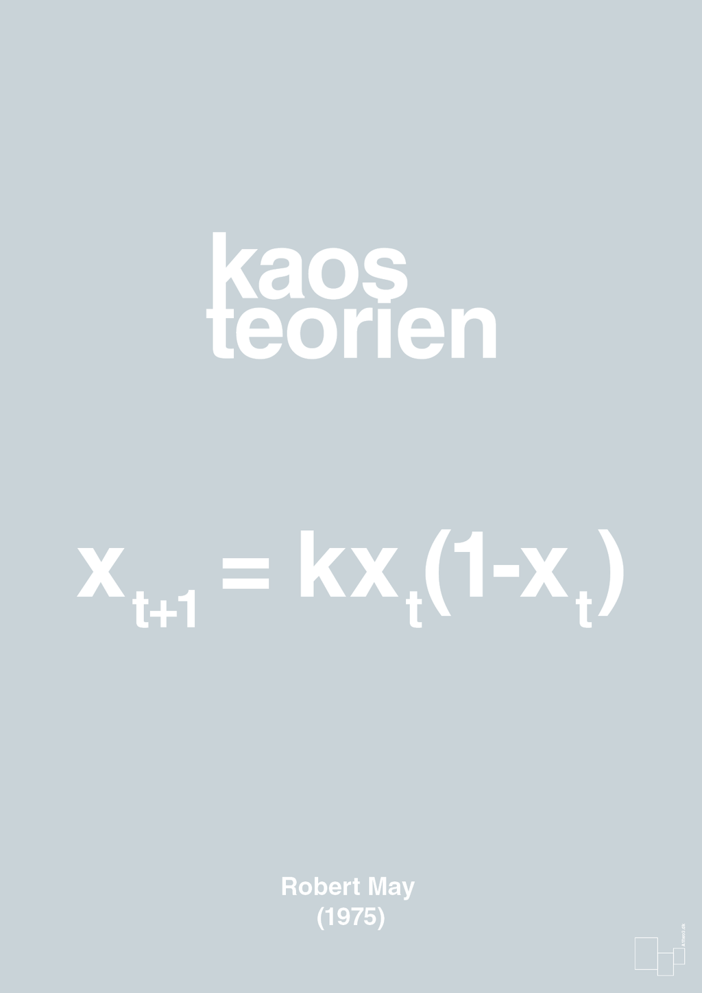 plakat: kaos teorien - light drizzle-Ligninger-A1two3