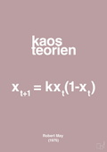 plakat: kaos teorien - light rose-Ligninger-A1two3