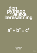 plakat: den pythagoræiske læresætning - misty forrest-Ligninger-A1two3