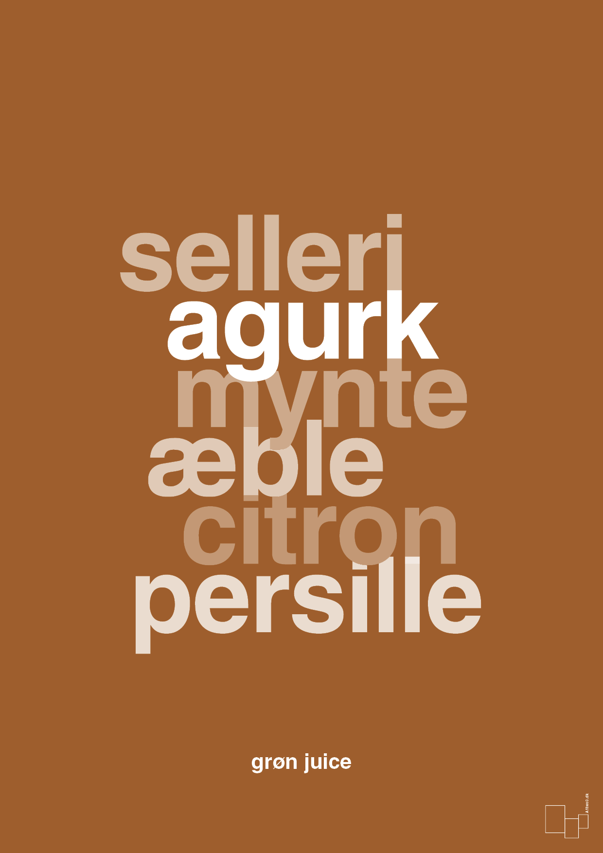 plakat: grøn juice - cognac-Opskrifter-A1two3