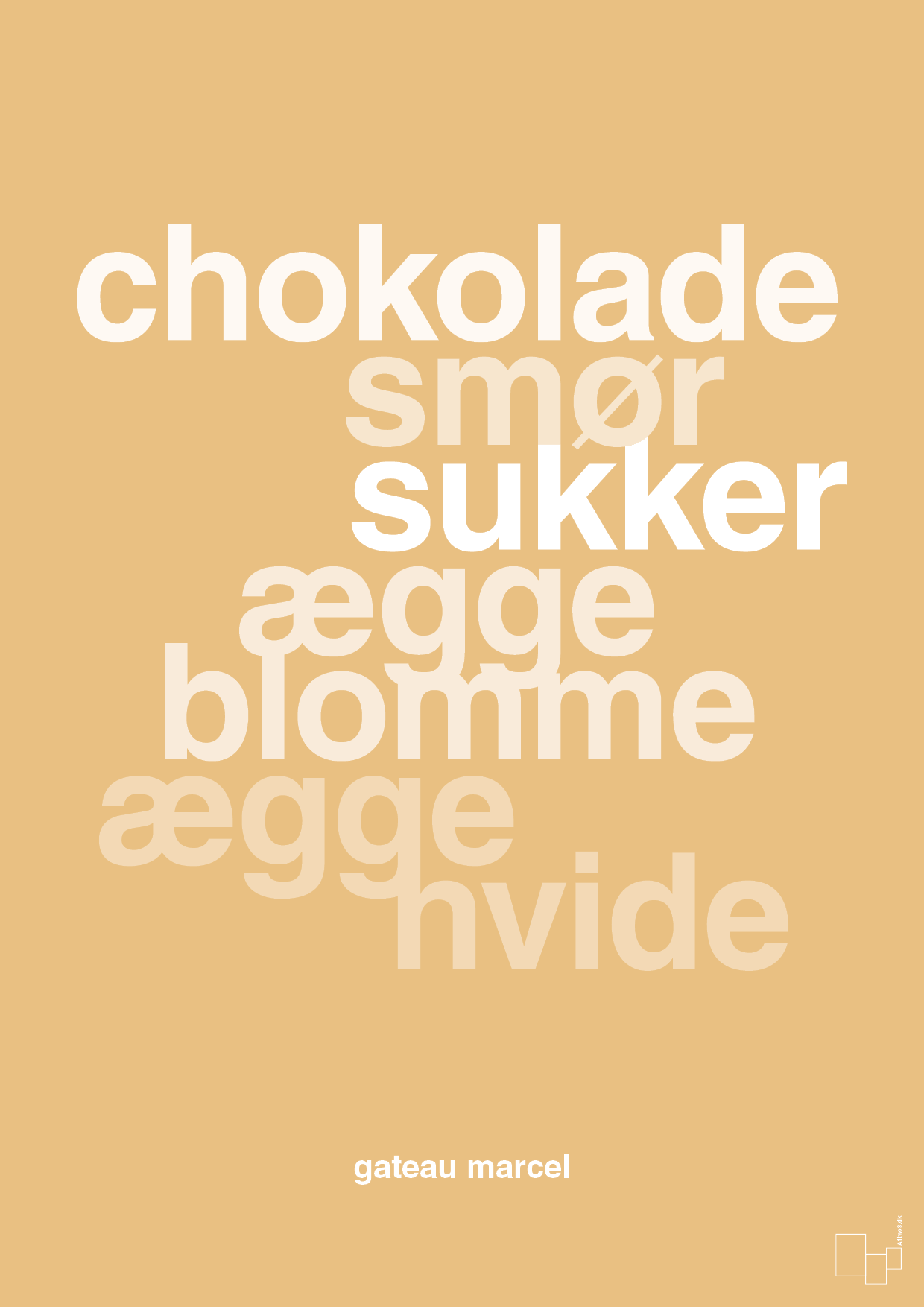 plakat: gateau marcel - charismatic-Opskrifter-A1two3