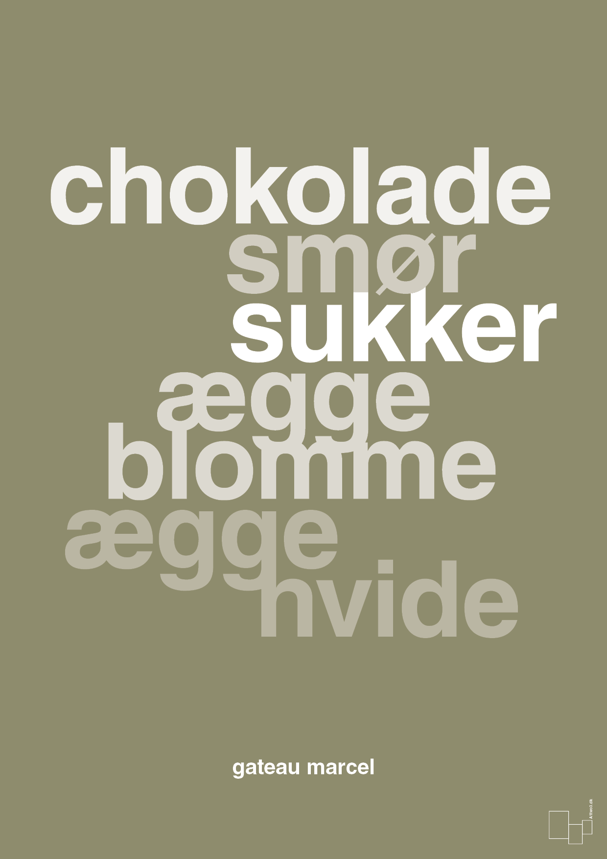plakat: gateau marcel - misty forrest-Opskrifter-A1two3