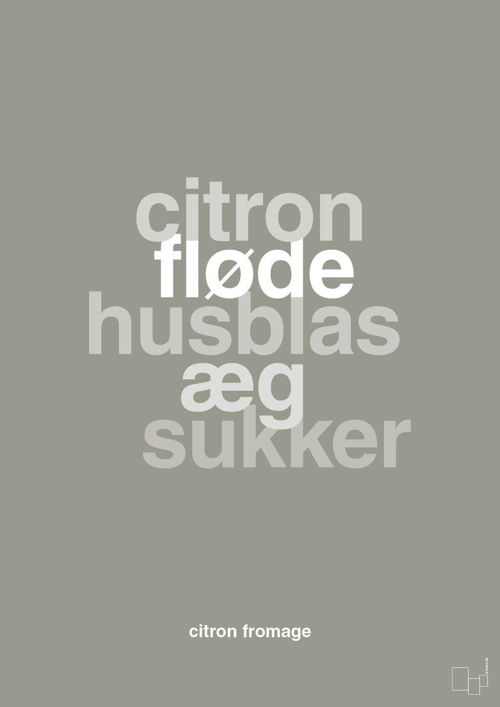plakat: citron fromage - battleship gray-Opskrifter-A1two3
