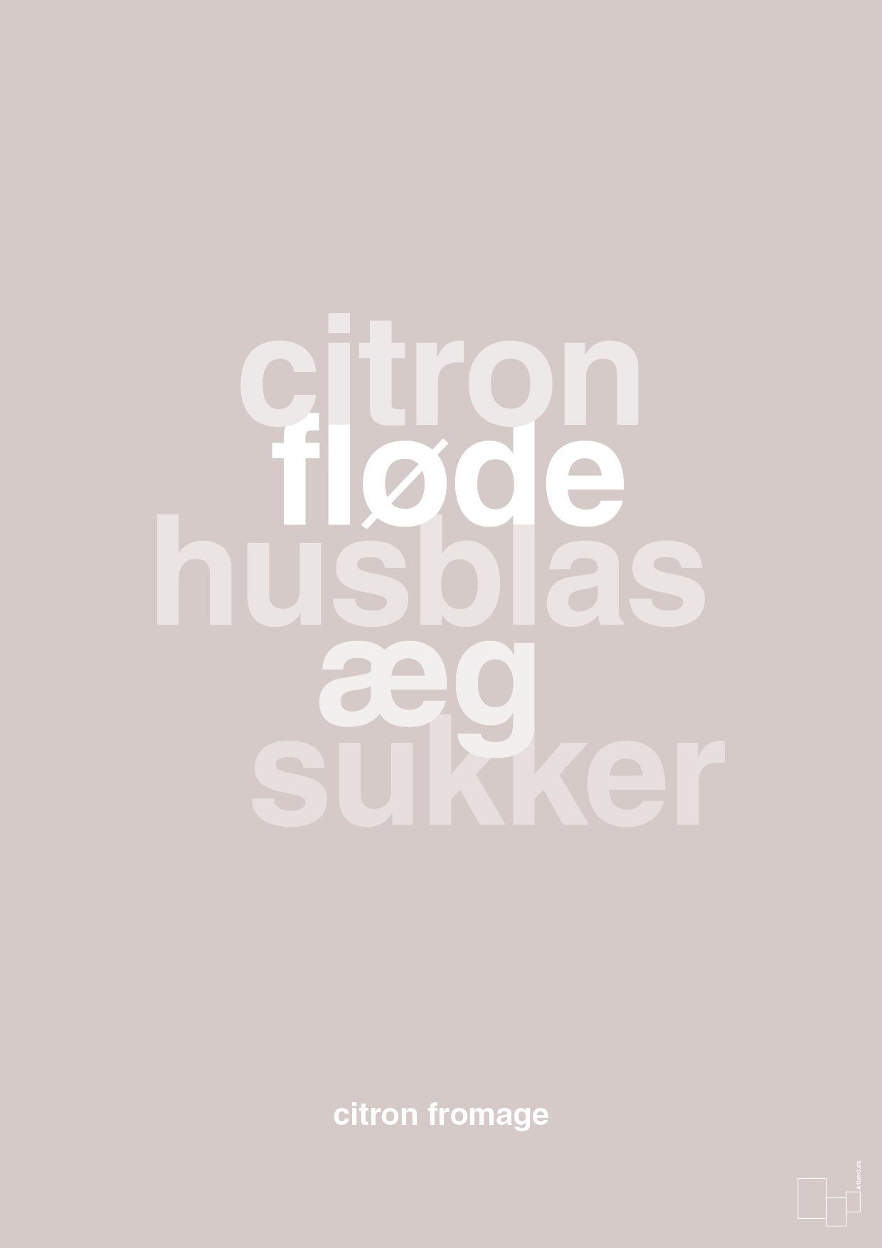 plakat: citron fromage - broken beige-Opskrifter-A1two3