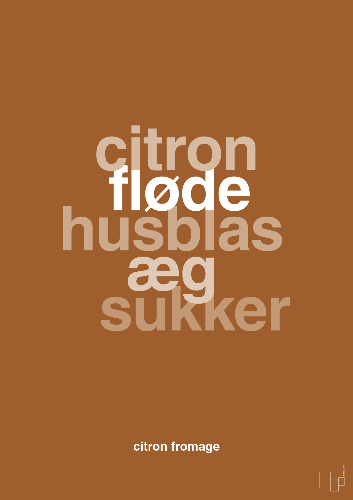 plakat: citron fromage - cognac-Opskrifter-A1two3