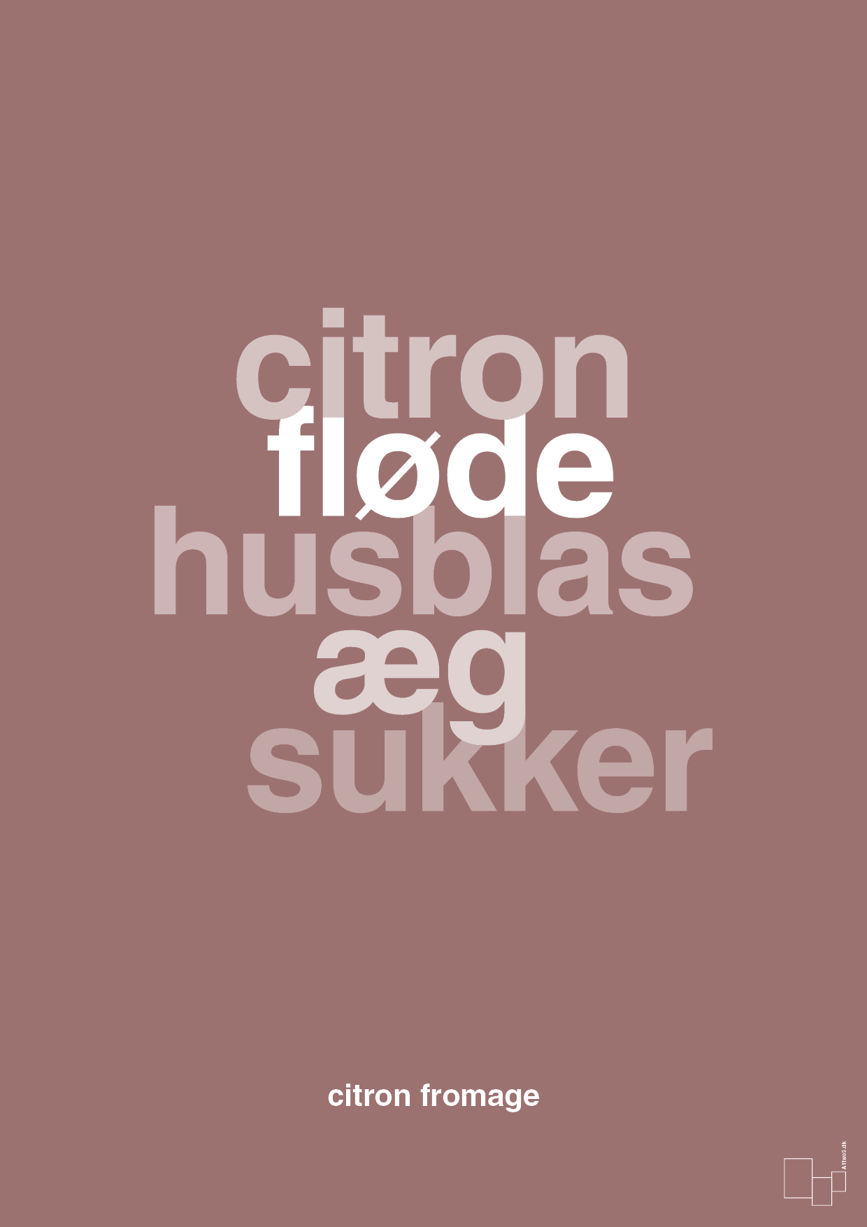 plakat: citron fromage - plum-Opskrifter-A1two3