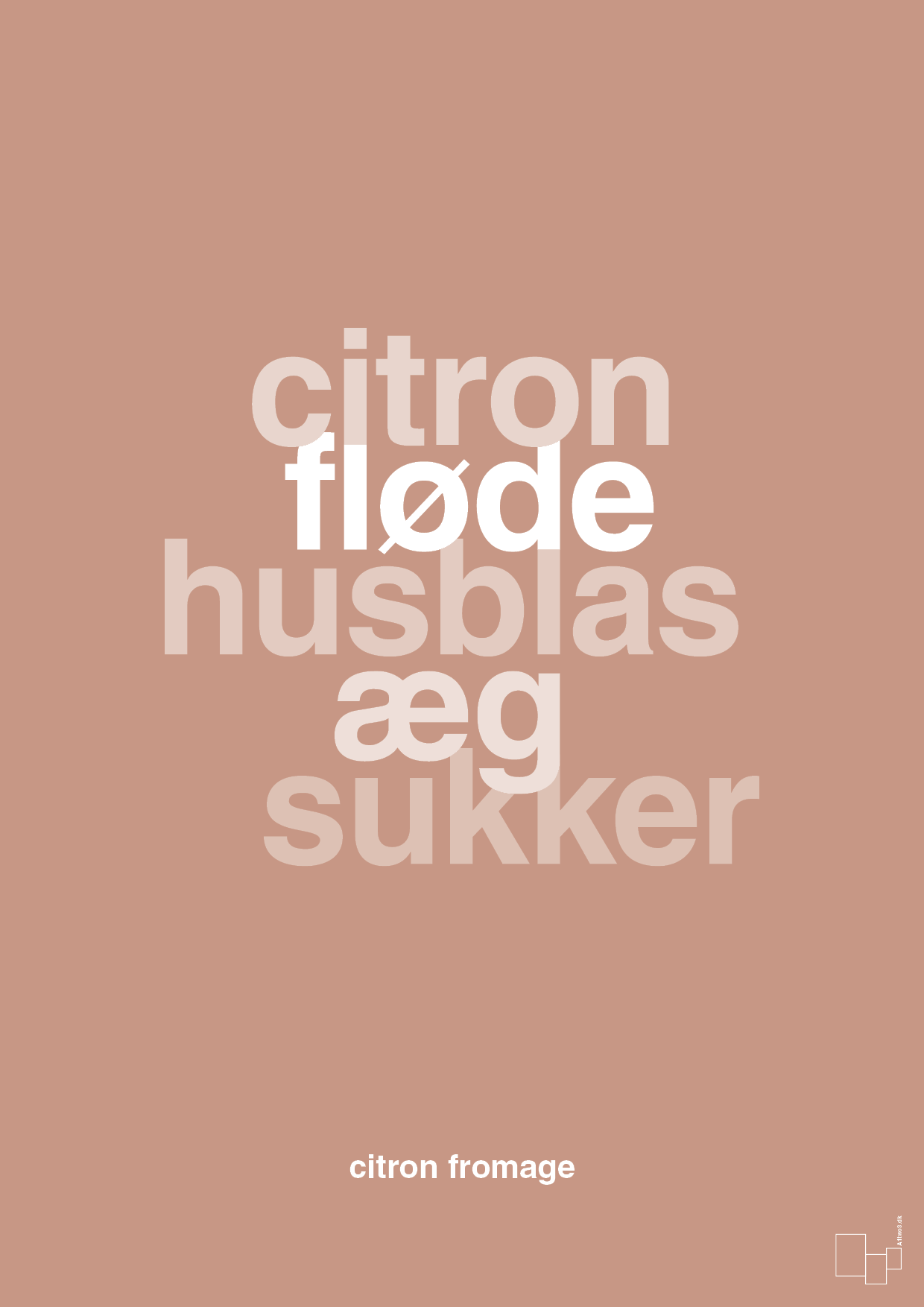plakat: citron fromage - powder-Opskrifter-A1two3