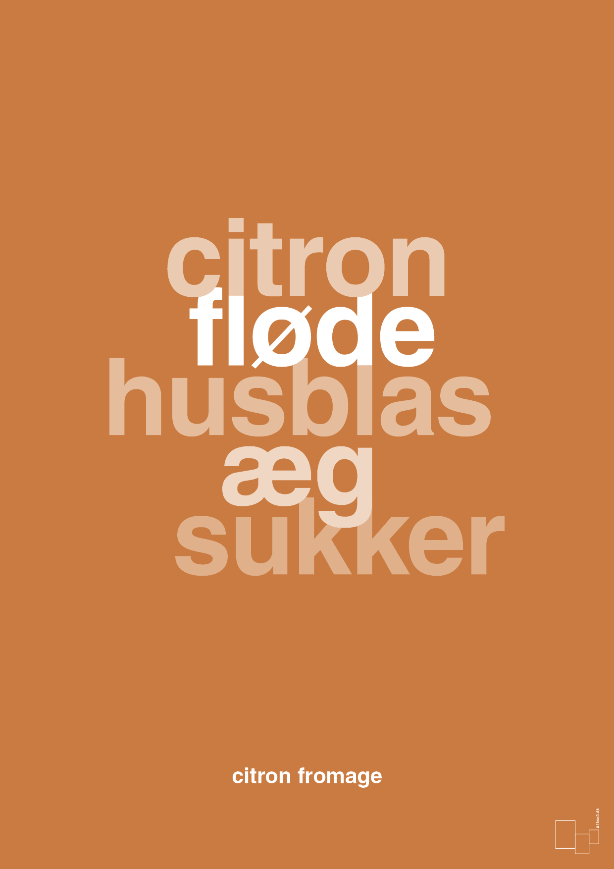 plakat: citron fromage - rumba orange-Opskrifter-A1two3