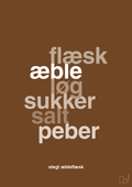plakat: stegt flæsk - dark brown-Opskrifter-A1two3