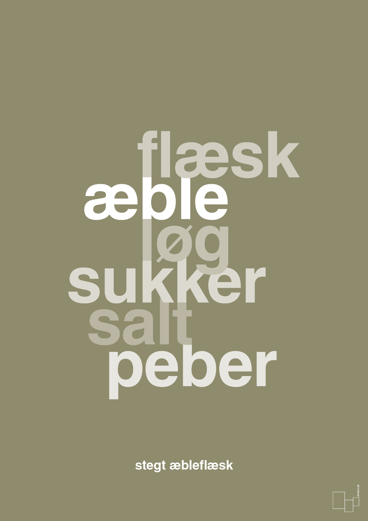 plakat: stegt flæsk - misty forrest-Opskrifter-A1two3