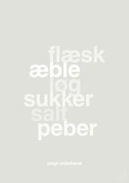 plakat: stegt flæsk - painters white-Opskrifter-A1two3