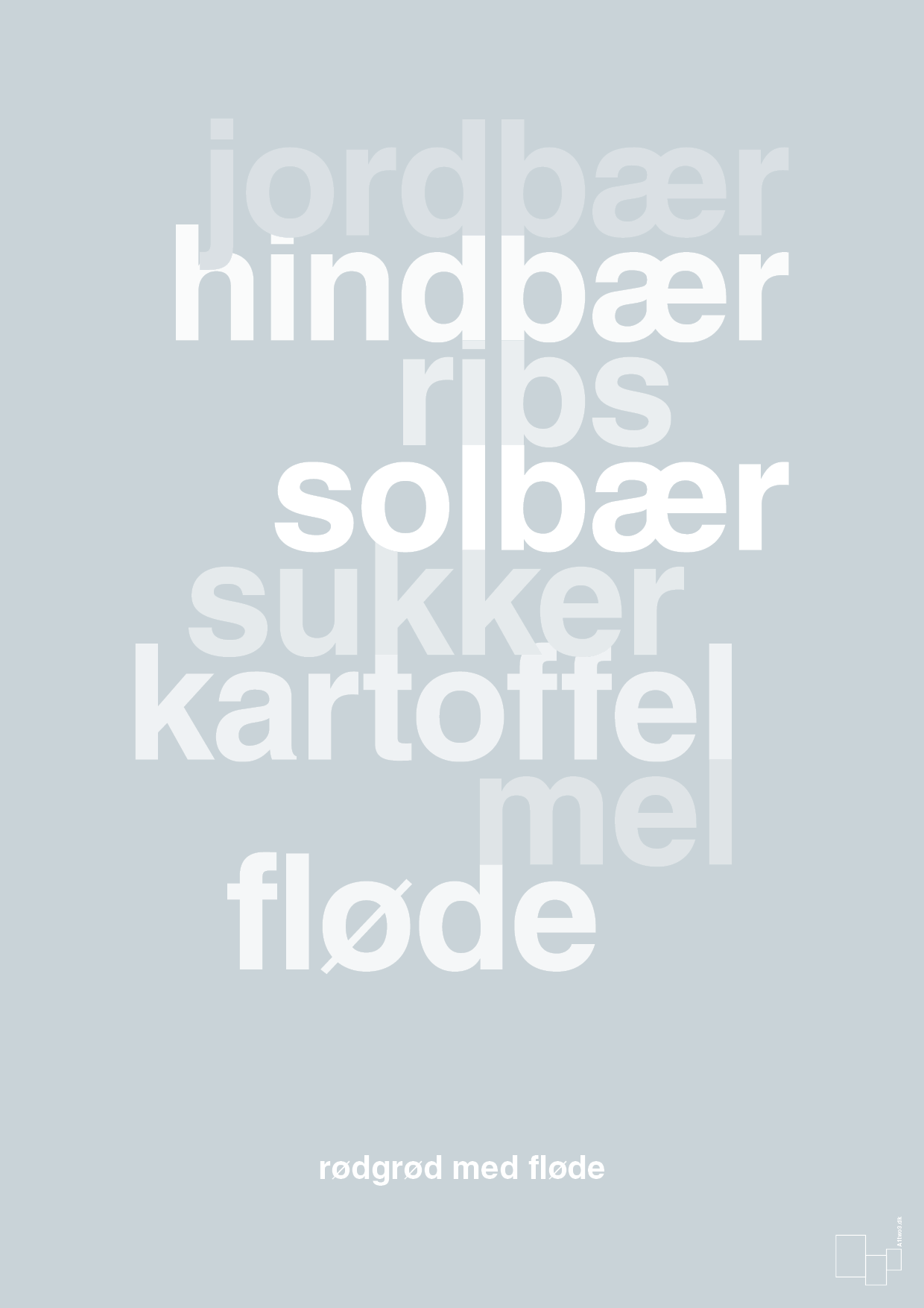 plakat: rødgrød med fløde - light drizzle-Opskrifter-A1two3