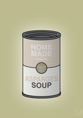 plakat: dåse med asparges soup - back to nature-Dåser-A1two3