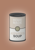 plakat: dåse med asparges soup - cider spice-Dåser-A1two3