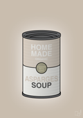 plakat: dåse med asparges soup - creamy mushroom-Dåser-A1two3