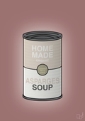 plakat: dåse med asparges soup - plum-Dåser-A1two3