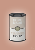 plakat: dåse med asparges soup - powder-Dåser-A1two3