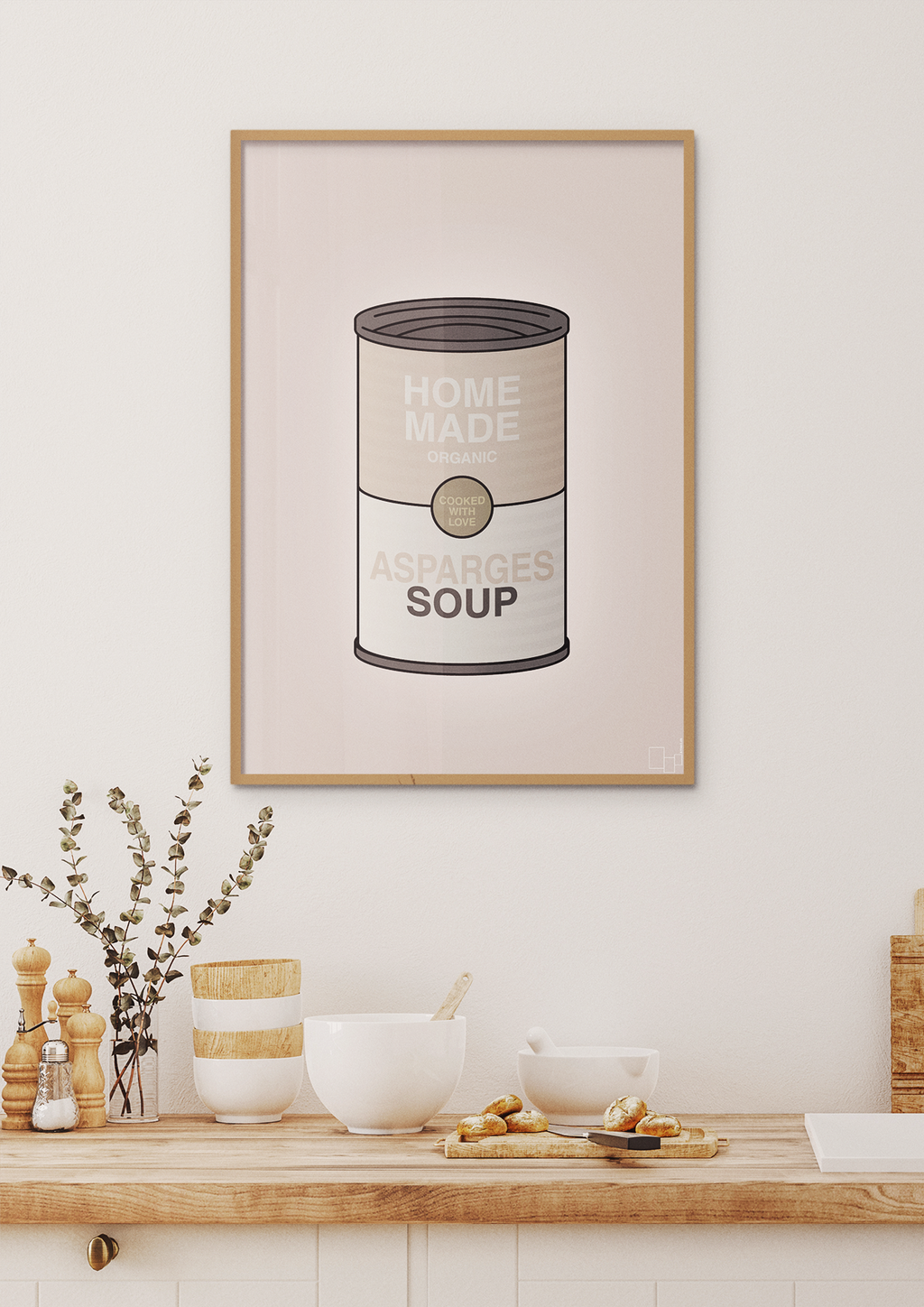 plakat: dåse med asparges soup - cider spice-Dåser-A1two3