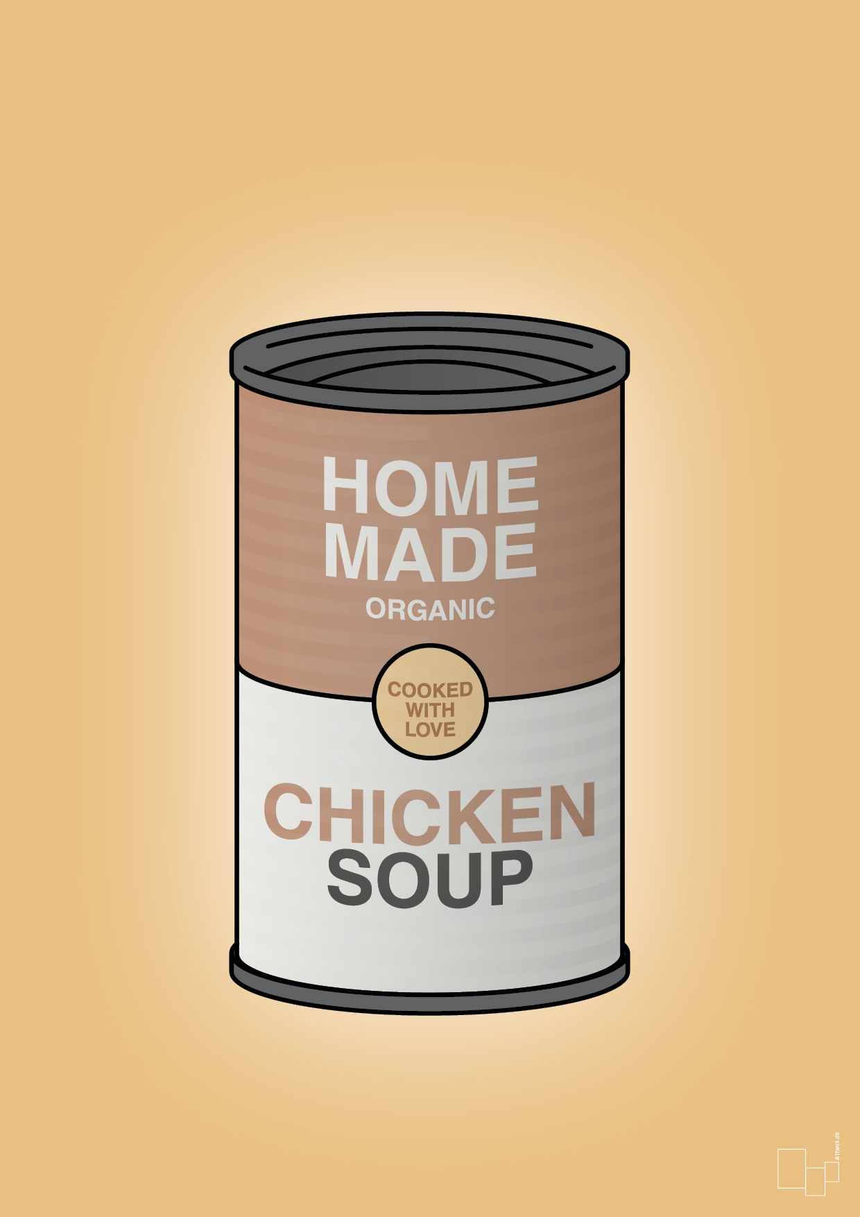 plakat: dåse med chicken soup - charismatic-Dåser-A1two3
