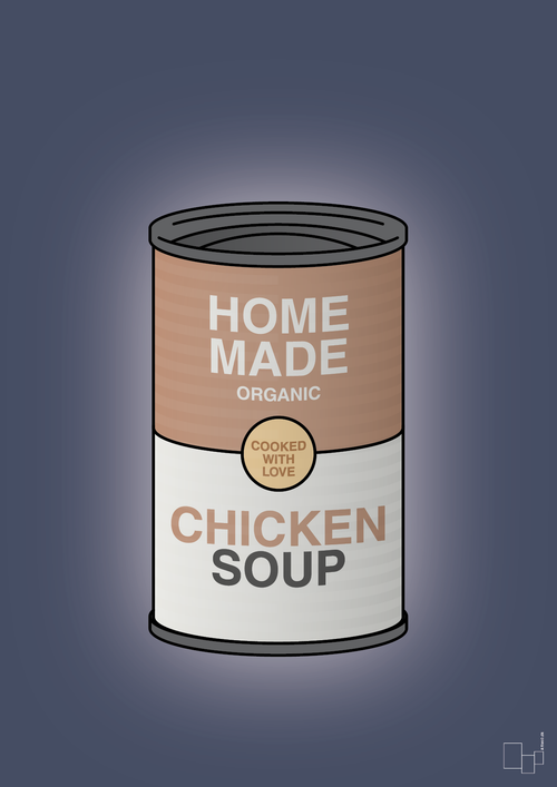 Dåse med chicken soup - petrol-Dåser-A1two3