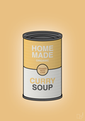 plakat: dåse med curry soup - charismatic-Dåser-A1two3
