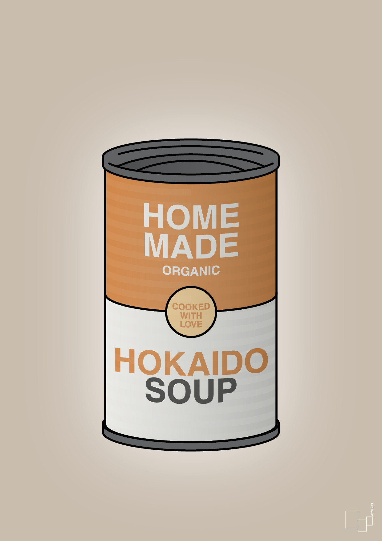plakat: dåse med hokaido soup - creamy mushroom-Dåser-A1two3