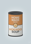 plakat: dåse med hokaido soup - light drizzle-Dåser-A1two3