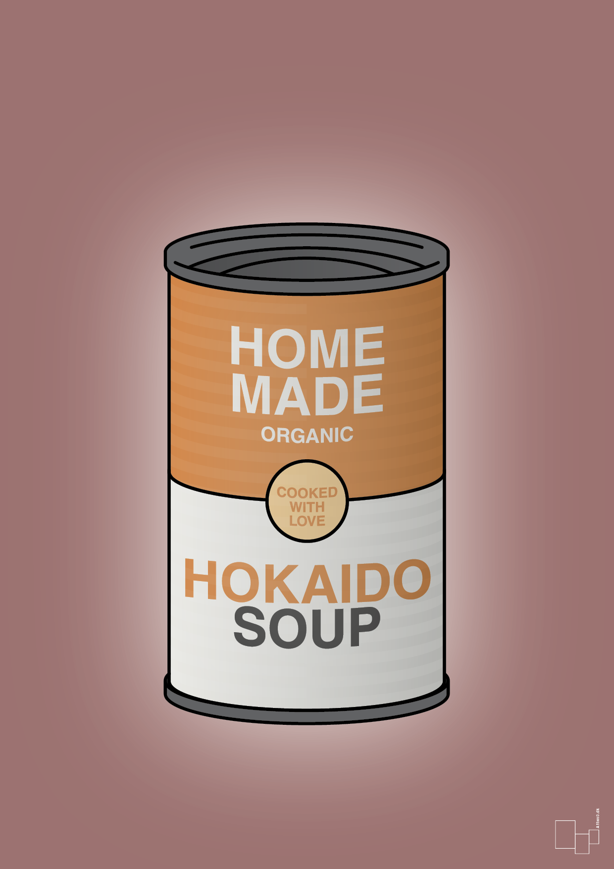 plakat: dåse med hokaido soup - plum-Dåser-A1two3