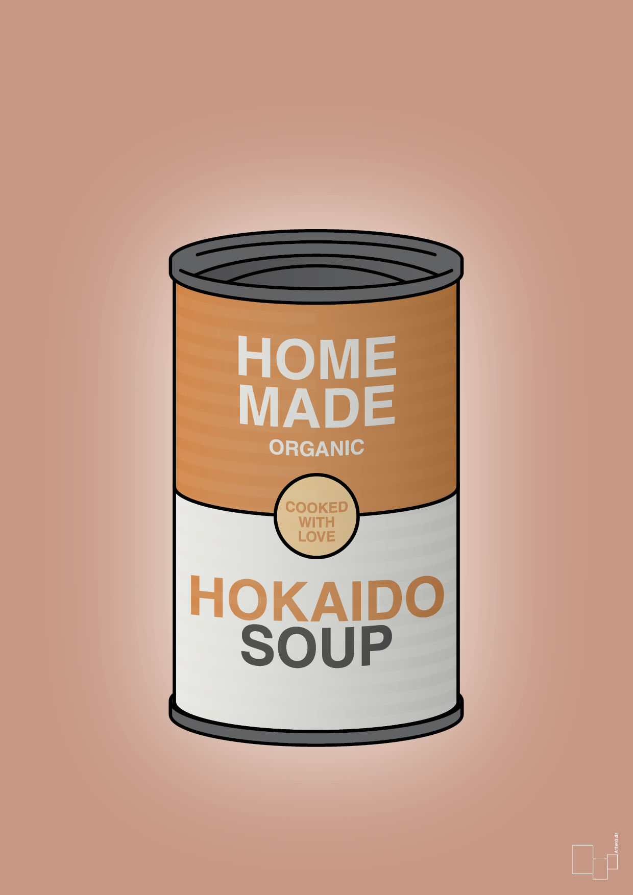 plakat: dåse med hokaido soup - powder-Dåser-A1two3