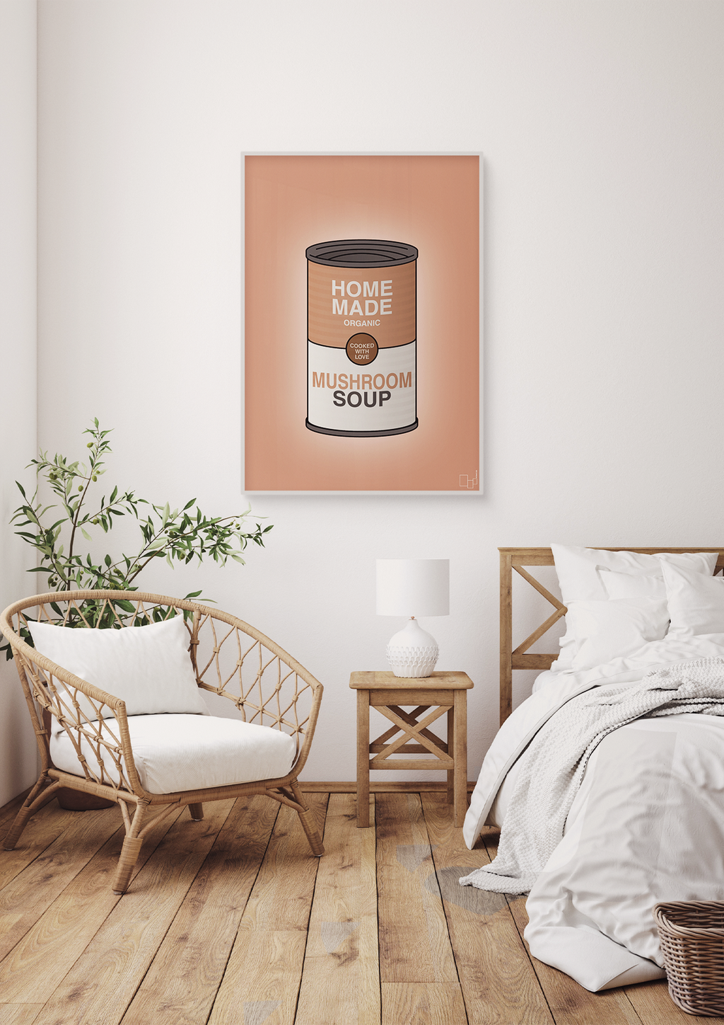 plakat: dåse med mushroom soup - plum-Dåser-A1two3