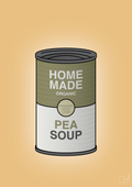 plakat: dåse med pea soup - charismatic-Dåser-A1two3
