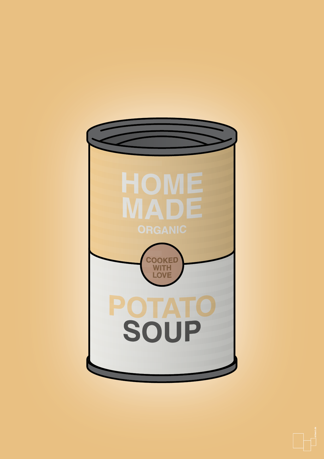 plakat: dåse med potato soup - charismatic-Dåser-A1two3