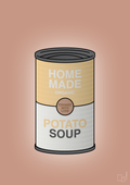 plakat: dåse med potato soup - powder-Dåser-A1two3