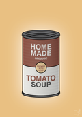 plakat: dåse med tomato soup - charismatic-Dåser-A1two3