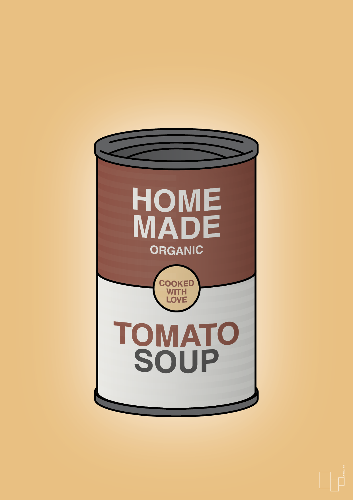 plakat: dåse med tomato soup - charismatic-Dåser-A1two3