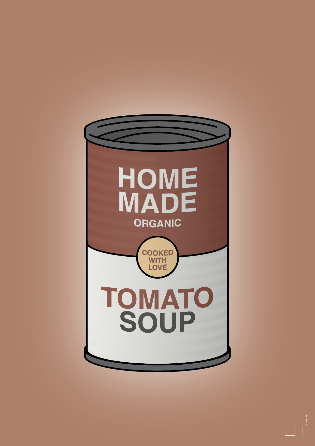 plakat: dåse med tomato soup - cider spice-Dåser-A1two3