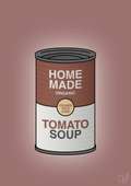plakat: dåse med tomato soup - plum-Dåser-A1two3